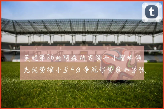 英超第26轮阿森纳客场平小蜜蜂领先优势缩小至4分争冠形势愈加紧张